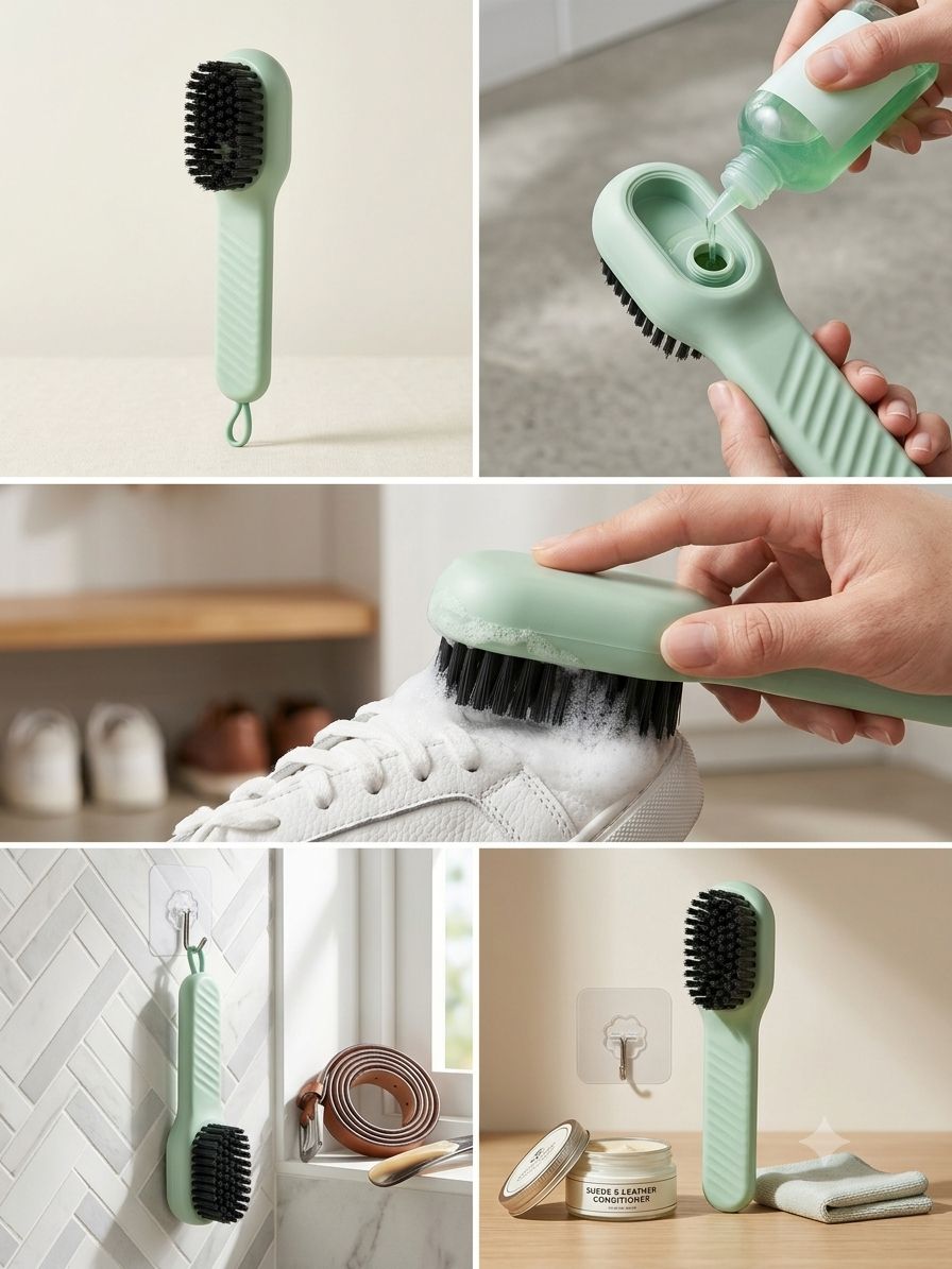 Multifunctional Shoe Polishing Brush